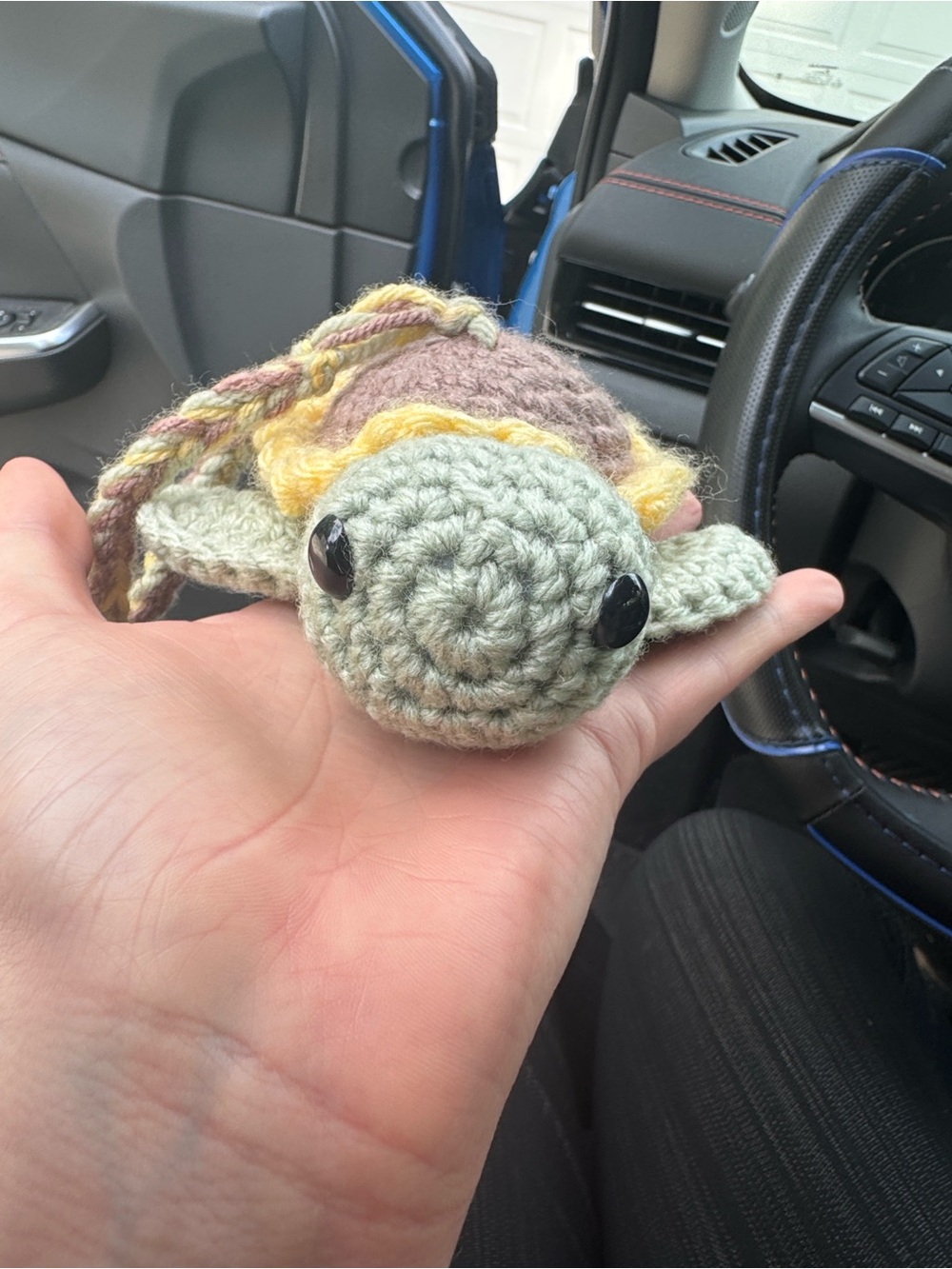 Crocheted Sunflower Turtle